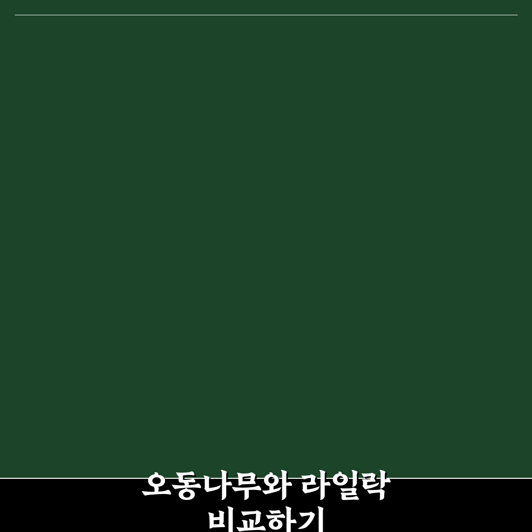 오동나무 라일락 차이 쉽게 비교해 알려드려요