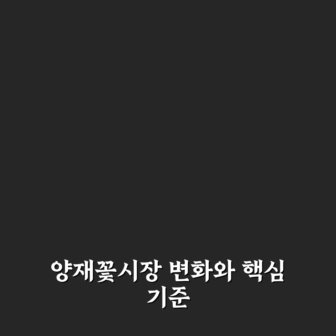 양재꽃시장 플로움 서비스와 가격 5가지 기준 비교 분석