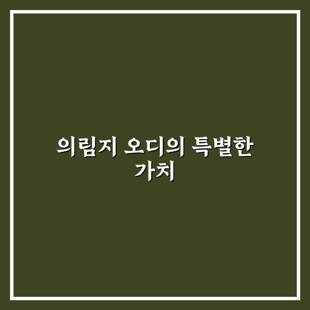 의림지 오디향 비교와 선택 가이드 5가지 기준