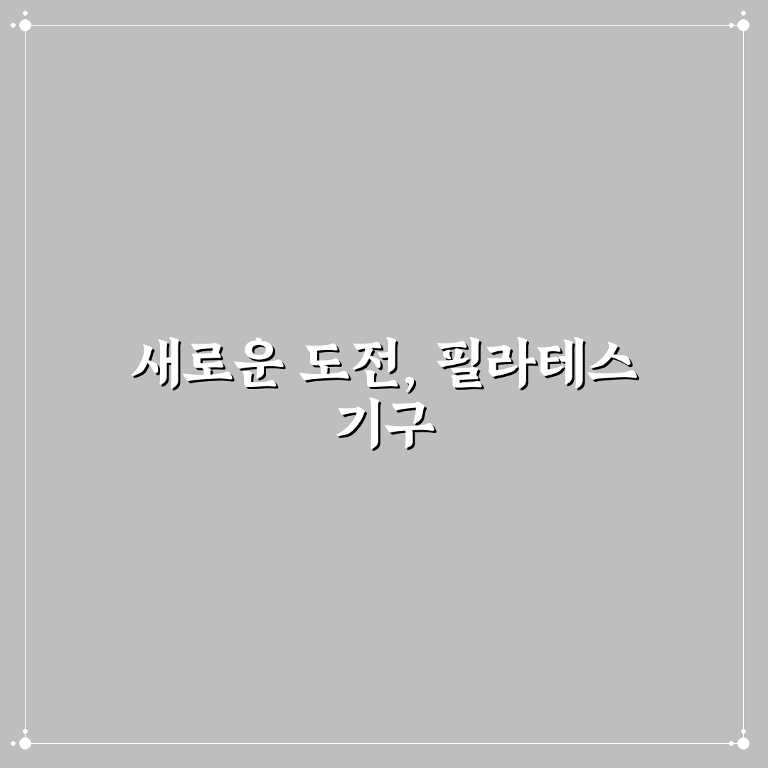 필라테스 기구별 운동 효과 차이 직접 써본 후기
