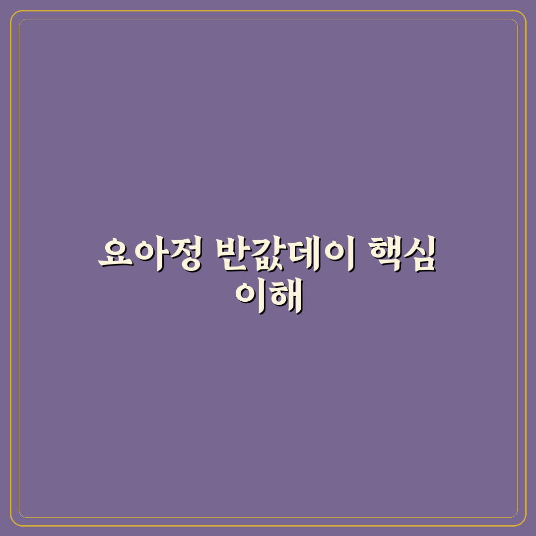 요아정 반값데이 어플 사용법과 할인 비교 가이드