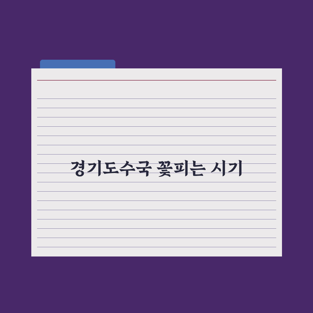 경기도수국 개화시기와 관리 꿀팁 함께 알려드려요