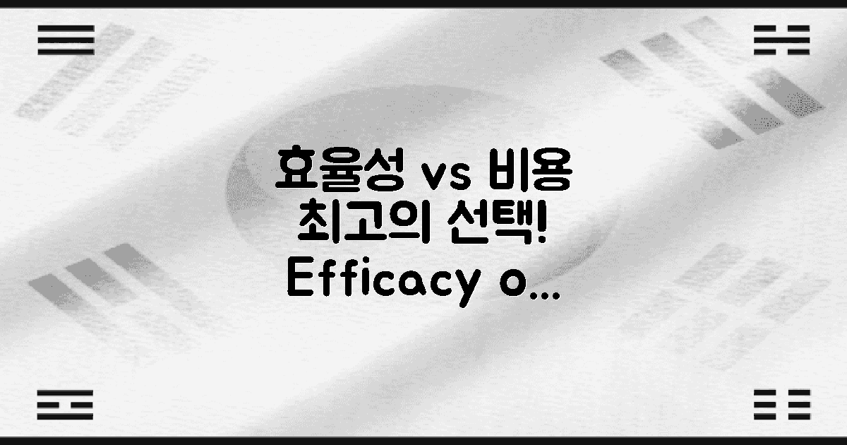효율성 vs 비용 문제