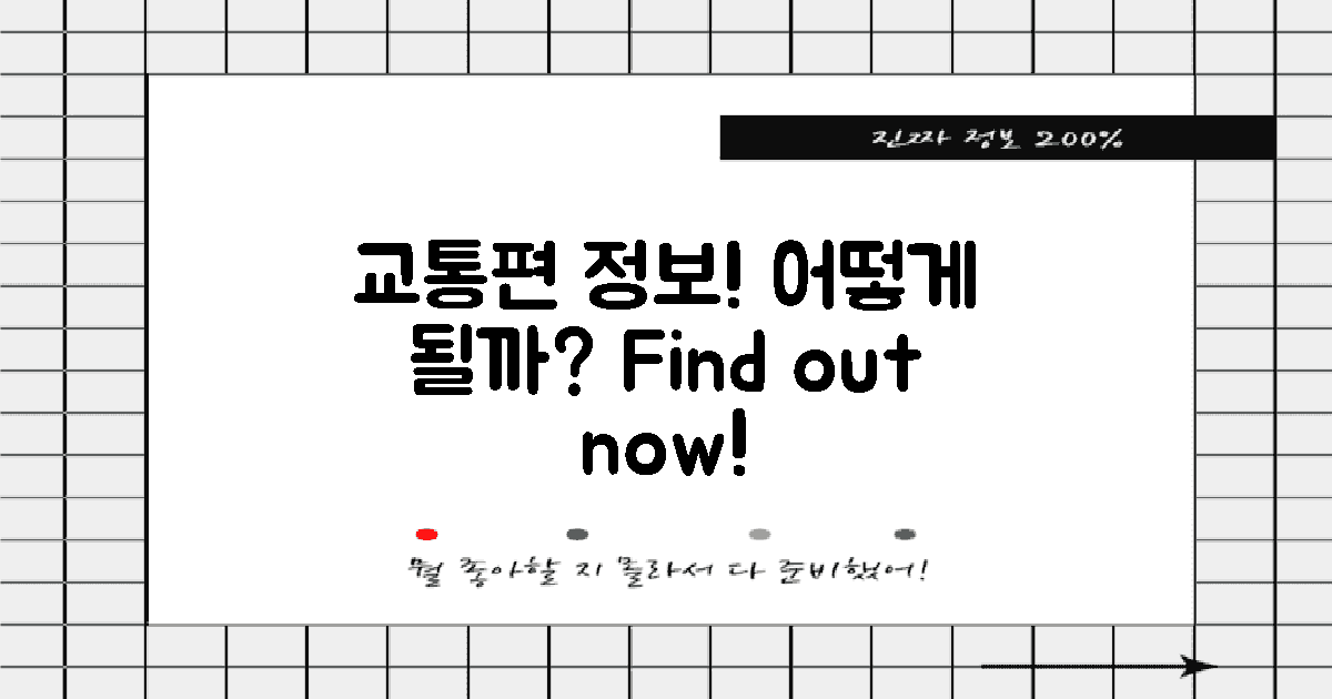 교통편은 어떻게 될까?