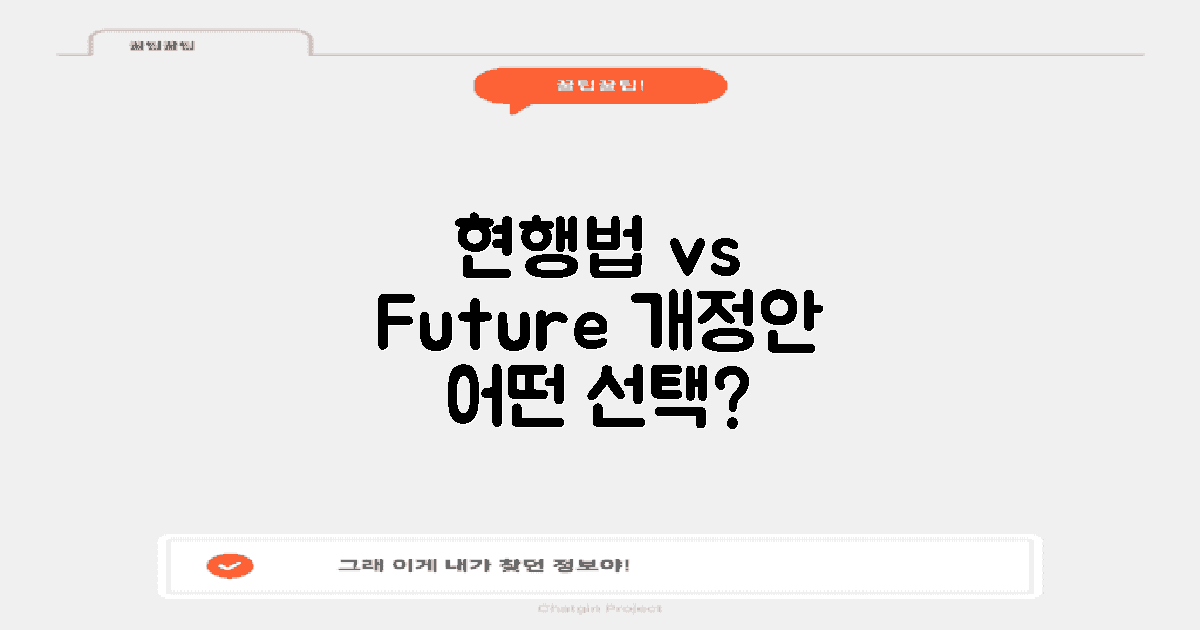 현행법 vs 미래 개정안