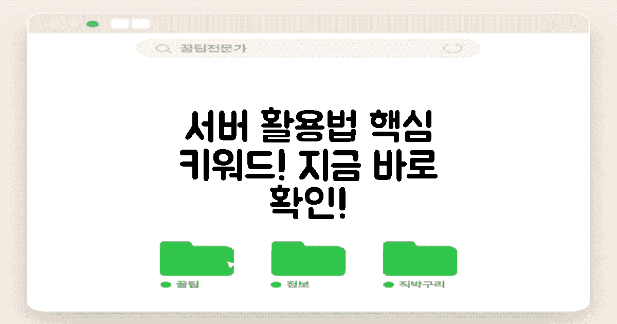 서버에서 어떻게 활용할까?