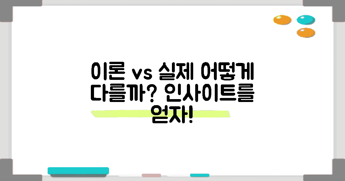 이론 vs 실제 응용