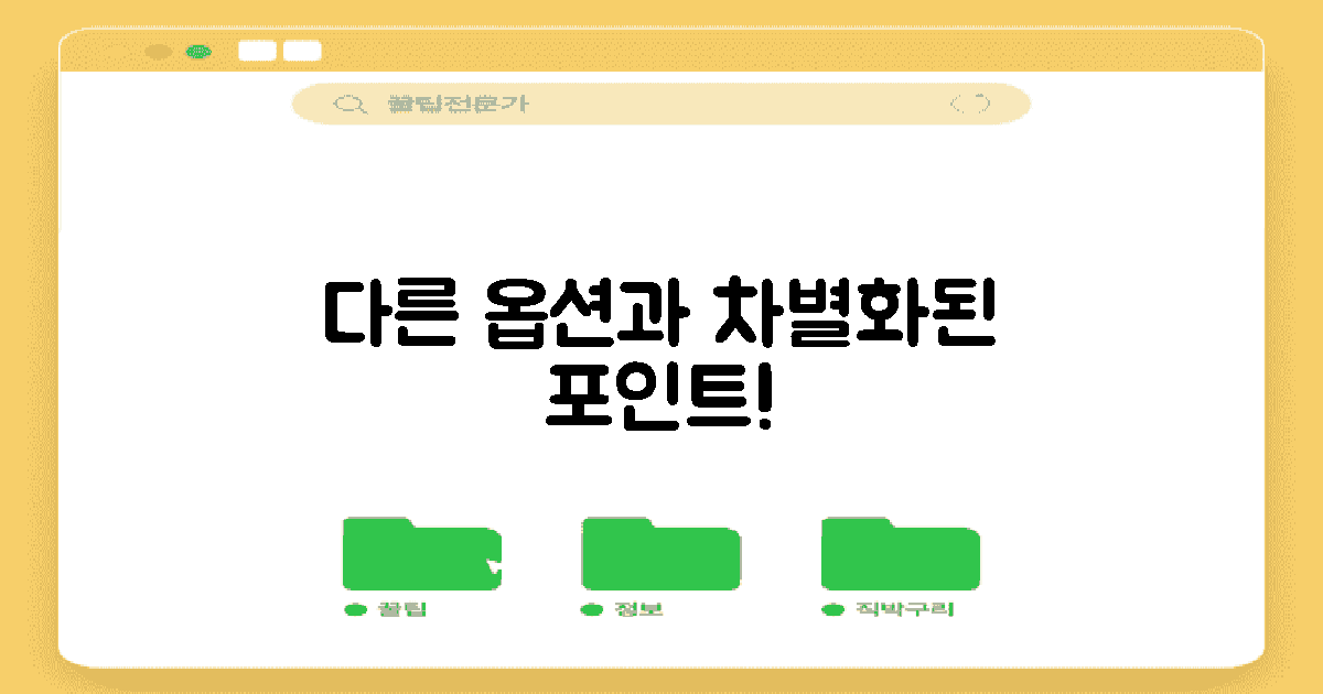 다른 옵션과의 차이