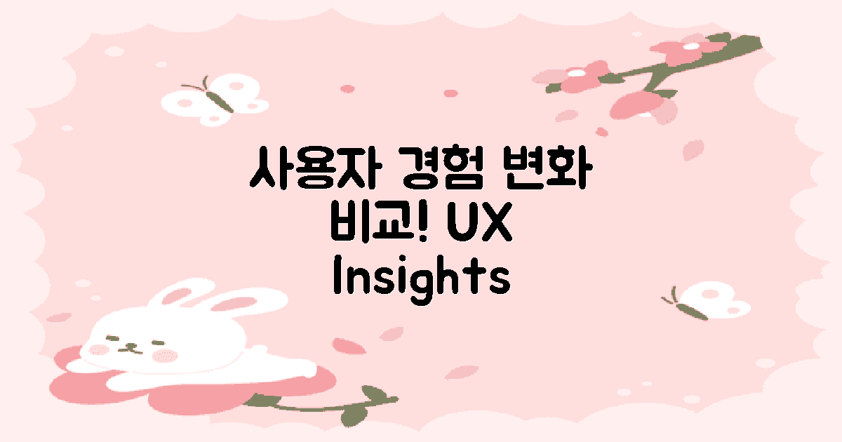 사용자 경험 변화 비교