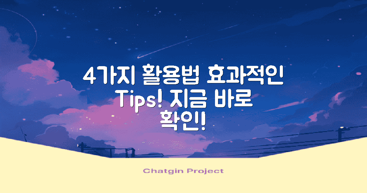 4가지 사용 방법